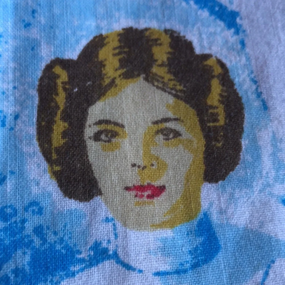 Star Wars Twin Flat Sheet Vintage STAR WARS BLUE TWIN FLAT 70s Star Wars